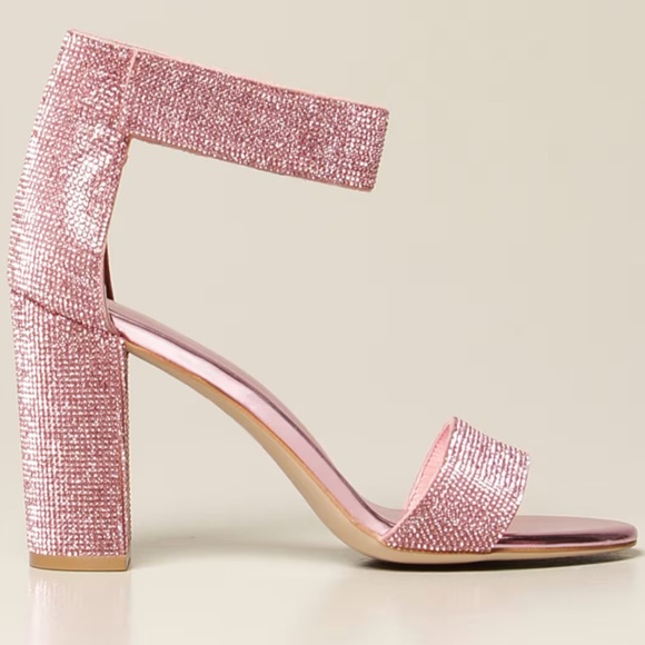 pink rhinestone heels 🎀💖💕💐 - Picture 2 of 6